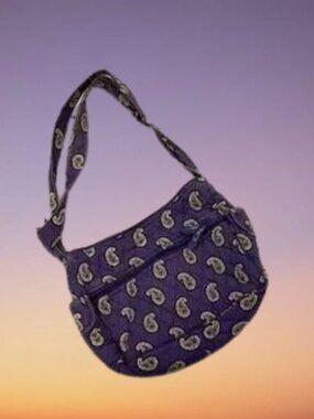 Vera Bradley Purple Paisley Shoulder Bag